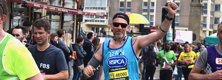 Marathon runners taking part in the Brighton marathon © RSPCA photolibrary Marathon runners taking part in the Brighton marathon © RSPCA photolibrary