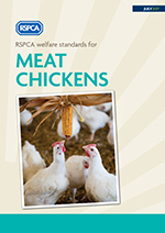 RSPCA welfare standards for chickens cover © RSPCA Farm Animals Department