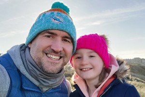 Erin with her dad, Stuart