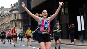 Runners taking part in the Hackney Half marathon