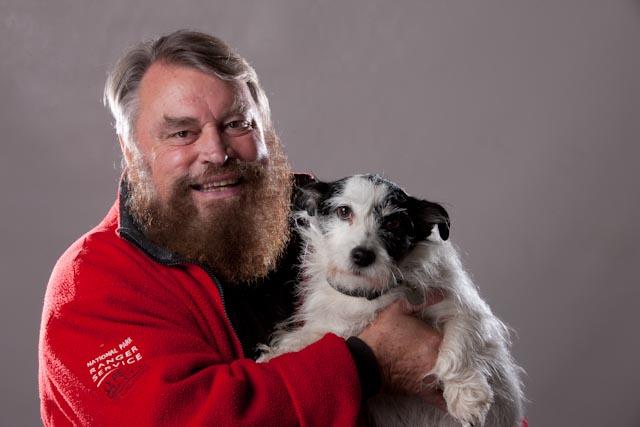  Brian Blessed and a dog named Misty