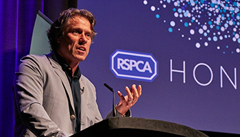 John Bishop presenting at the 2019 RSPCA Honours © RSPCA