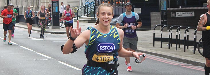 London Marathon runner for us © RSPCA