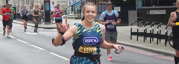 London Marathon runner for us