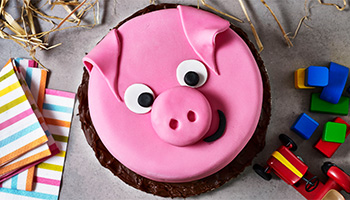 Purdy the Pig cake
