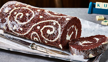 Red velvet roulade