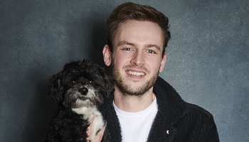 Rory the vet and Stewie the dog