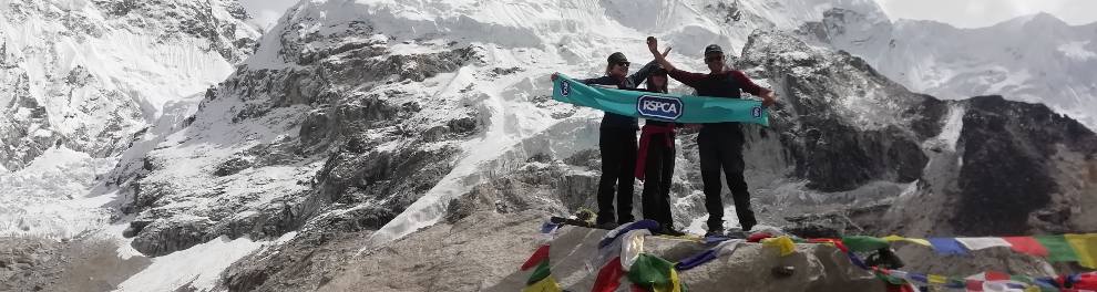 RSPCA supporters at Everest base camp