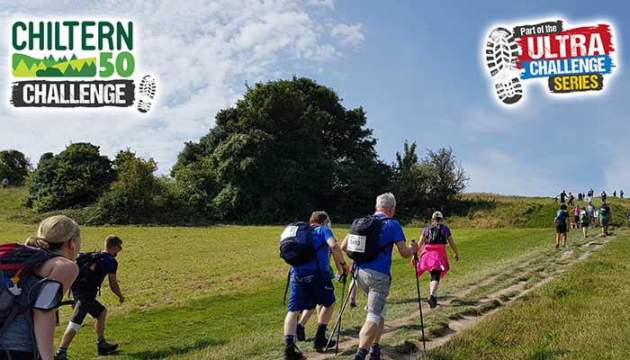 Hikers on the Chiltern 50 Challenge