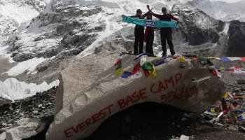 RSPCA supporters at Everest base camp