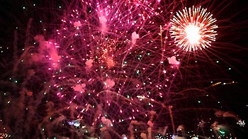 Public fireworks display