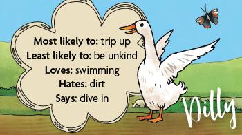 Dilly the duck