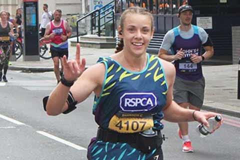 London Marathon runner fundraising for us