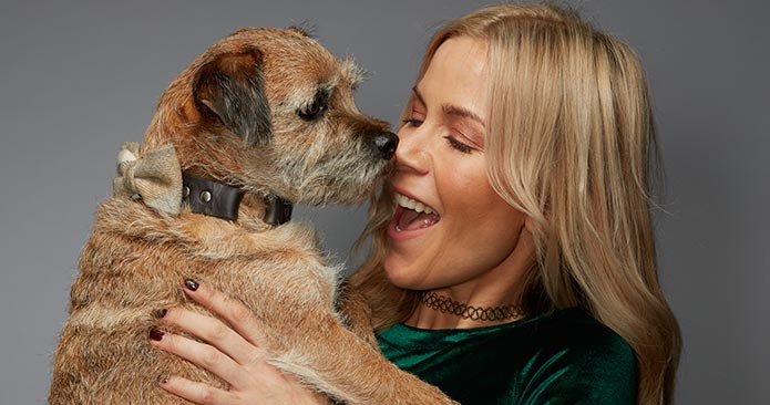 Kate Lawler with her dog Baxter